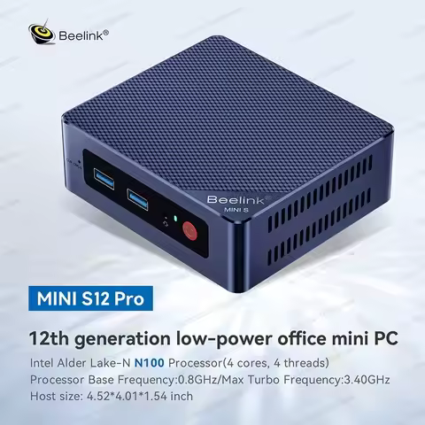 Overseas Beelink S12 mini computer small host 4K dual screen display intel N95 commercial