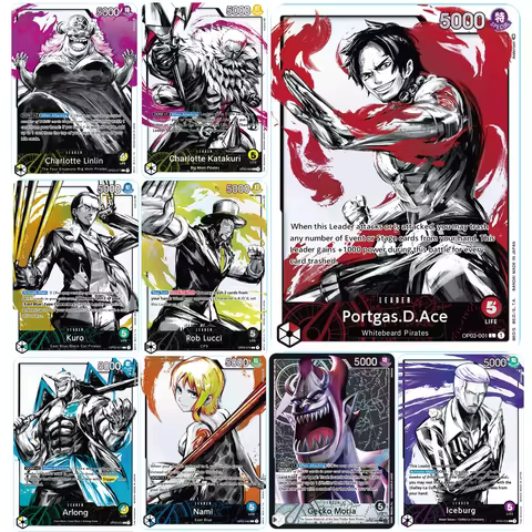 Anime One Piece OPCG Card English Version Nami/Charlotte/Kuro/Arlong/Lucci/Iceburg OP03 Series Game