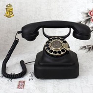 派拉蒙老式轉盤撥號歐式復古電話機1928仿古古典家用創意座機