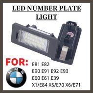 2pcs Canbus Led Number Plate Light for BMW E39 E60 M5 E70 X5 E90 E92 E93 M3 E91 E61 touring E71 E72 