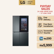 655L Side by Side Fridge in Matte Black Finish