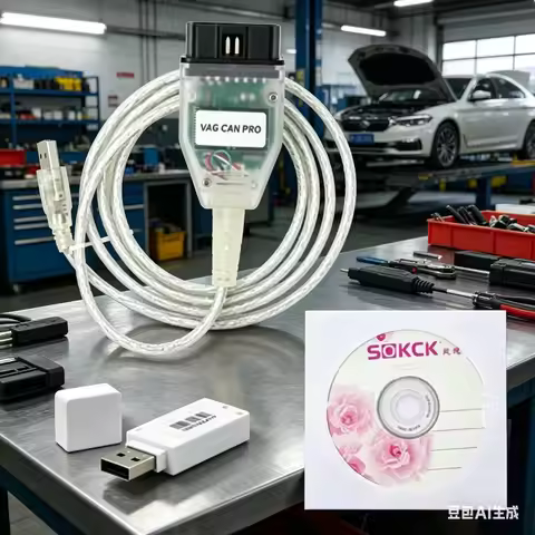 Latest VAG CAN PRO VCP 5.5.1 OBD2 Scanner Diagnostic Interface Can Bus K-line COM Cable for VW AUDI