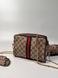 Gucci vintage 日本二手 中古復古古董 經典老花 相機包 肩背包 側背包