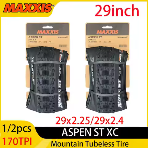 1/2pcs MAXXIS ASPEN ST XC Mountain Tubeless Tire 170 TPI 29-inch Folding Tyre 29x2.25 29x2.4 Black