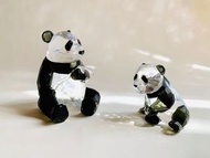 【正品】Swarovski 施華洛世奇水晶母與子熊貓擺飾 紙鎮