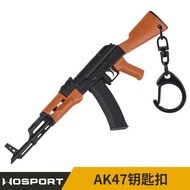 WOSPORT AK47 Model Rantai Kunci Beg galas Loket Mainan Hadiah Rantai Kunci Simulasi Periferal Kreati