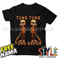 Anomali Tung Tung Sahur Kids T-shirt Free Name T-shirt Tung Tung Sahur Kids Clothes