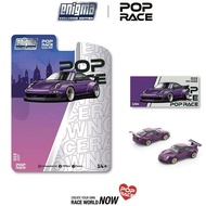 POPRACE 1/64 enigma Porsch Porsch 997 RWB Purple Alloy Car Model PRE015