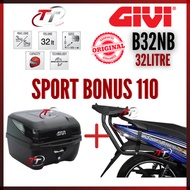 SYM SPORT BONUS SR SPORTBONUS GIVI HRV HEAVY DUTY MONO RACK MONORACK J REAR BOX TAPAK KOTAK KARRIER B32N E250N B33NM