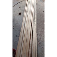 Combo of 5 pine wood bars 1.5cmx1.5cm long from 10cm to 1m20cm