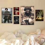 pc Hacksaw Ridge Movie Poster Stickers Art Wall Murals Decor Game Room Decor Gifts Kawaii HD Paintin