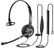 Beebang Telephone Headset with Microphone Noise Canceling for Office Call Center Landline, RJ9 Headset Work for Avaya IP Phone J139, J169, J179, 1608, 1616, 9610, 9620, 9620C, 9630, 9640, 9650, 9670