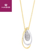 HABIB Diamond Necklace in 585/14K Yellow and White Gold XYZ-681