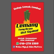 Lemang Tong Drum Ustaz Syahid 🔥 SEDAP LEMAK LEMBUT 🔥 ( Delivery 1~2 Hari )