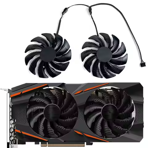 T129215SU PLD09210S12HH 88MM RX 580 GAMING GPU Fan，For GIGABYTE RX 590、580、570、480、470、GTX 1050、1060