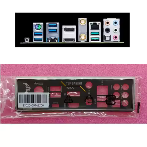 Original IO Shield Back Plate Blende Bracket For ASUS TUF GAMING X570-PRO (WI-FI) Computer Chassis M