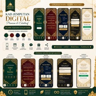 Kad Jemputan Digital Kahwin Premium | Edit Sendiri | PDF Print | QR Gift | 25 Template Eksklusif