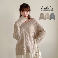 LULUS [A01210866] Clearing Stock Discount Sale Y Mixed Color Twist Knit Top 3 Colors 1202