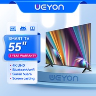 WEYON Smart TV Led 55 inch 50 inch 65 inch murah promo TV Android 50/55/65 inch 4K UHD-Youtube-Android 11.0-LAN/WIFI