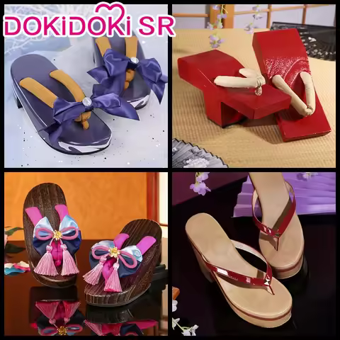 Raiden Shogun Baal Wanderer Scaramouche Kokomi Kamisato Ayaka Shoes DokiDoki Game Genshin Impact Cos