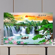New Style tapestry TV Dust Cover Elastic Hanging TV Cover Cloth remote control Computer cover32 27 37 38 39 40 43 46 50 52 55 58 60 65 70 75 80inch smart tv Scenic picture102026