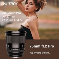 Viltrox AF 75mm F1.2 Pro XF/Z/E Auto Focus, Portrait Fixed Lens