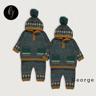 GEORGE UK genuine wool Christmas clothes set size 9m to 2y