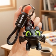 Glowing Night Fury Dragon Key Ring, Luminous Toothless Figurine Bag Charm, Unique Car Keychain, Chri