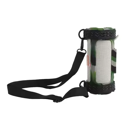 with shoulder strap Silicone case for JBL Grip speakers Drop protection Simple solid color