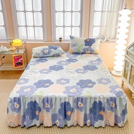 Fashion Printing Bed Skirt Queen Size Mattress Cover King Size Bed Cover