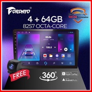 Fordayo Car Android Player 4+64GB 8257 Octa Core 8 Carplay Android Auto Support 360 Parking System M