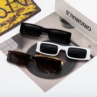 Korean Retro Ulzzang Style Rectangle Sunglasses for Women Vintage Shades for Women