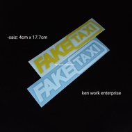 sticker fake taxi car sticker 0035 accessories
