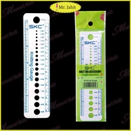 Pembaris Jarum Tolok Mengait SKC 2mm - 10mm / SKC 2mm - 10mm Knitting Gauge Needle Ruler