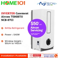 Fujitech Inverter Casement  Aircon 7500BTU  NCB-07CI