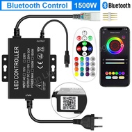 【UClanka】 Rgb Controller For 5050 2835 Led Strip 1500w 750w Ac220v Dimmer With 24keys Remote/bluetoo