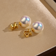 XIDABAN | Akoya Pink Pearl Earrings S925 Silver