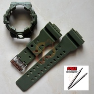 Strap and Bezel Matte Green Replacement for GSh0ck GA-700/GA-710 / GA700 GA710