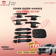 CRV TURBO Outer Handle Tank Cover Package CARBON BLACK 2017 UP Car Accessories Door Handle