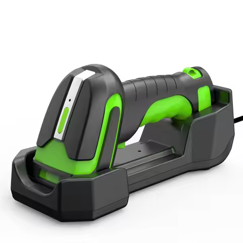 1D/2D 433MHz Wireless Bluetooth Barcode Scanner,2625 Feet Transmission Distance,2600mA*H Rechargeabl