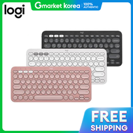 Logitech | คีย์บอรด์บลูทูธ Logitech K380 สีชมพู แถมฟรีสกิน