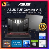 ASUS Gaming Laptop TUF A16 FA607N-UQRL888WS (RYZEN 7 170/16GB/512GB/16" WUXGA 144HZ/RTX4050 6GB/OFF 