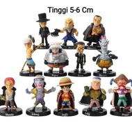 syclonstore Action Figure Anime One Piece Luffy Shank Crocodile Arlong Set Isi 12