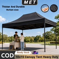 Night Market Canopy Tent 10x15 Ft Heavy Duty Tent Full Set Waterproof Kanopi Tent Khemah