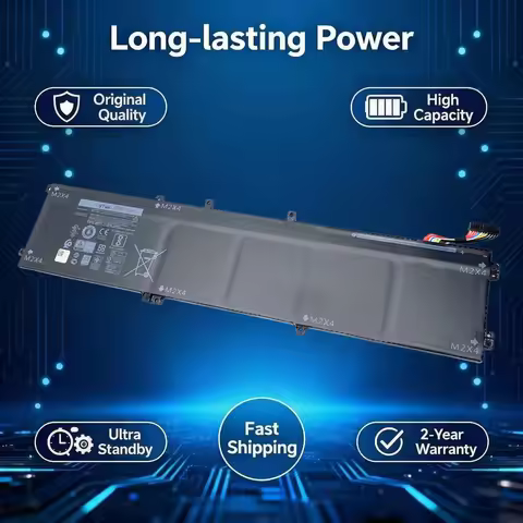 New 6GTPY 11.4V 97Wh Laptop Battery For DELL XPS 15 9570 9550 9560 7590 For DELL Precision 5520 5530