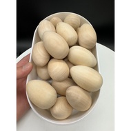 {Jing Lun} Log Eggs 5.5 * 3.5cm Tiger Lord Wooden Easter Bird Children Painted Creative Graffiti