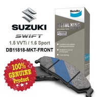 Original Bendix [DB1818MKT] Front Brake Pad - Suzuki Swift 1.5 / 1.6 2005-2012