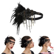SAK 20s Flapper Women Costume Party Wear Headband Female 20S Fashion Headpiece