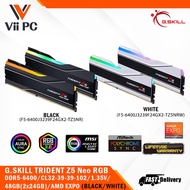 G.SKILL GSKILL TRIDENT Z5 Neo RGB DDR5-6400/CL32-39-39-102/1.35V/48GB(2x24GB)/AMD EXPO/Lifetime Wty (BLACK/WHITE) PC RAM