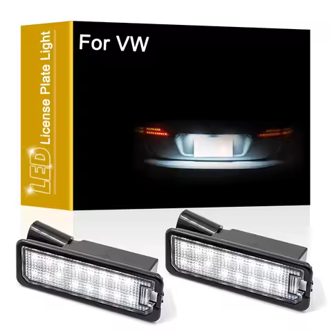 LED Number Plate Lamp For VW Amarok Passat CC Golf7 Passat B7/B8 New Beetle Polo Scirocco EOS White 